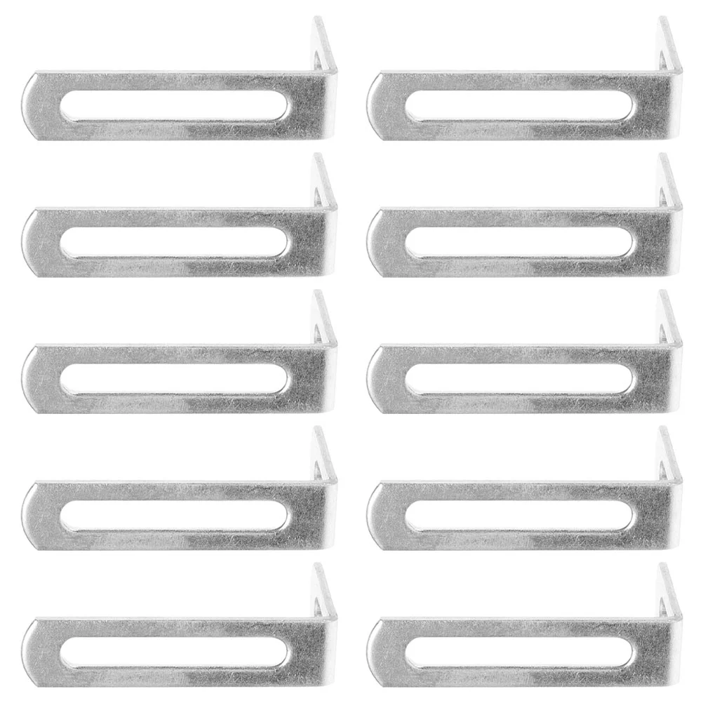 10 peças acessórios de ferragens de móveis suportes l canto de prateleira pequena para ângulo de madeira ferro metal