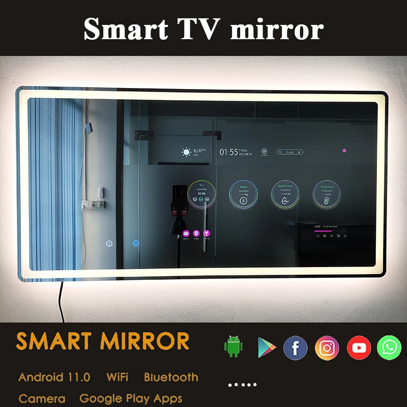 Exercise Smart Mirror Magnifying Bathroom Mirror Smart Bath Mirror Tv