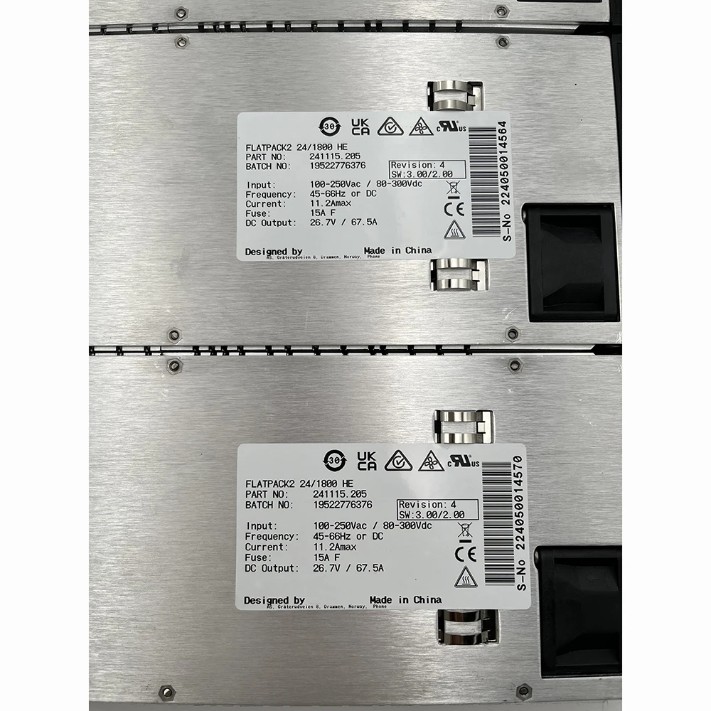 241115.205 FLATPACK2 24/1800 HE 241115.200 For Eltek DC Output 26.7V 67.5A 1800W Rectifier Module Power Supply Module