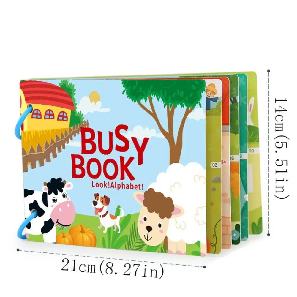 4 pezzi fatti a mano Montessori silenzioso libro occupato incollaggio ripetuto cartone animato adesivi silenziosi libro di carta libro a mano fai da te bambini libro occupato giocattolo