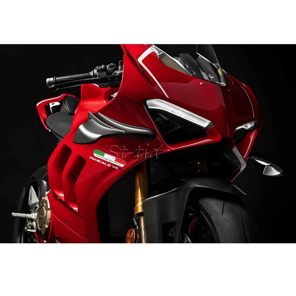 For DUCATI VESPA Gts 300 Gtv RA LX Sprint Flag Sticker Motorcycle Waterproof Glue Drop Tri Color Flag of Italy Decorative Decal image 5