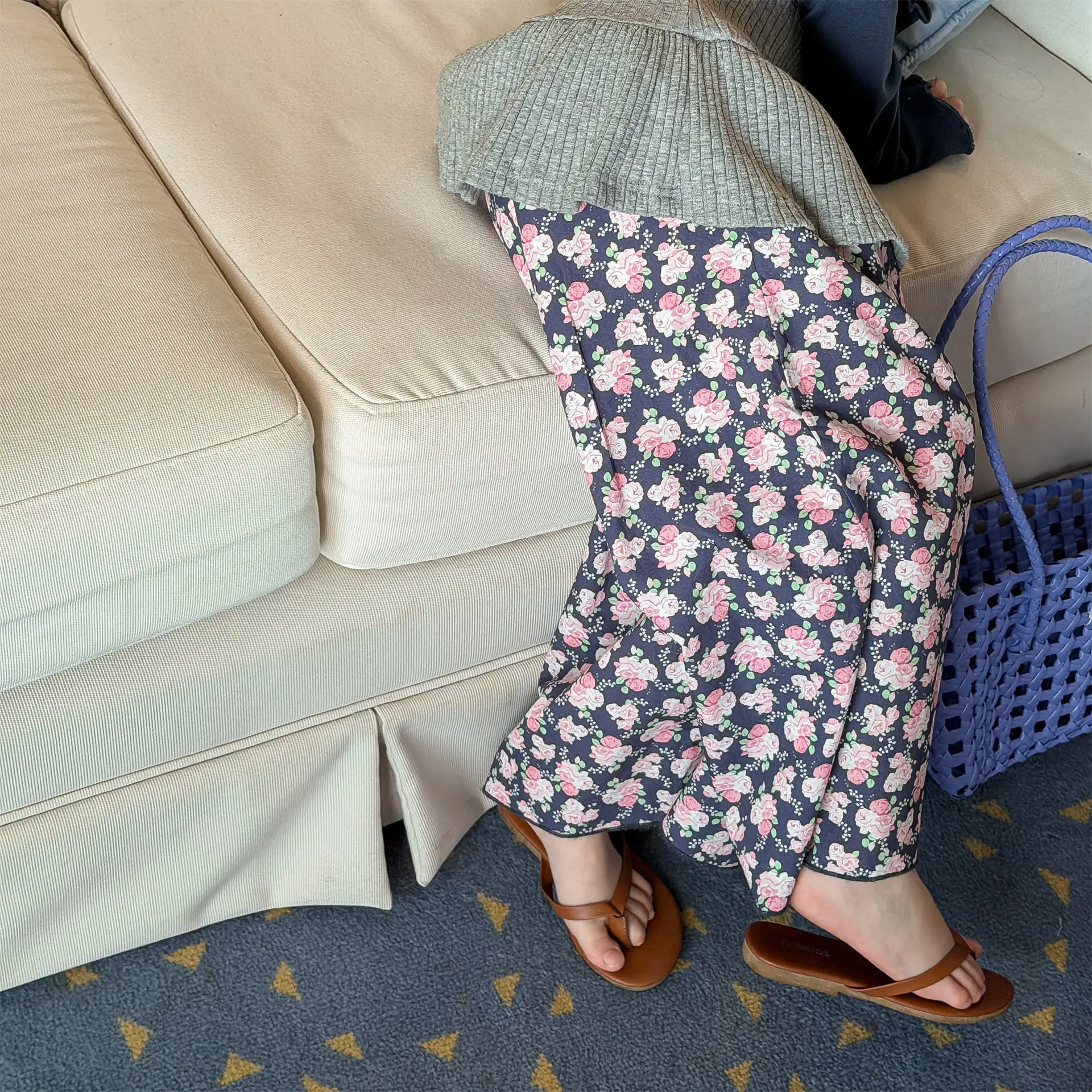 2026 Spring New Girls Floral Casual Pants Children Loose Trousers Baby Girl Cotton Wide Leg Pants Fashion Kids Girls Clothes