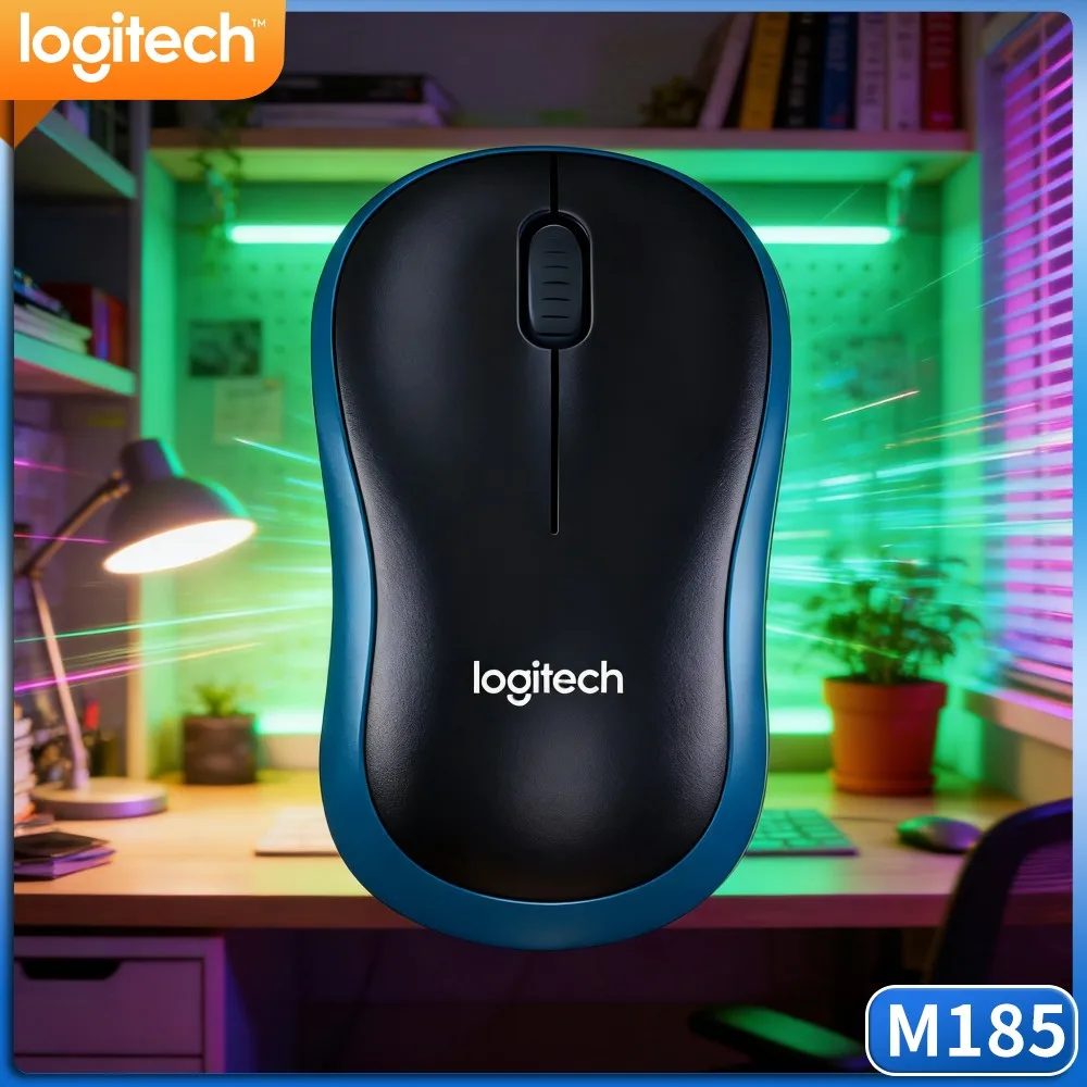 Logitech M185 Household Wireless Mouse, Stable 2.4G Signal, Smooth Cursor, Simple Operation For Daily Home Users