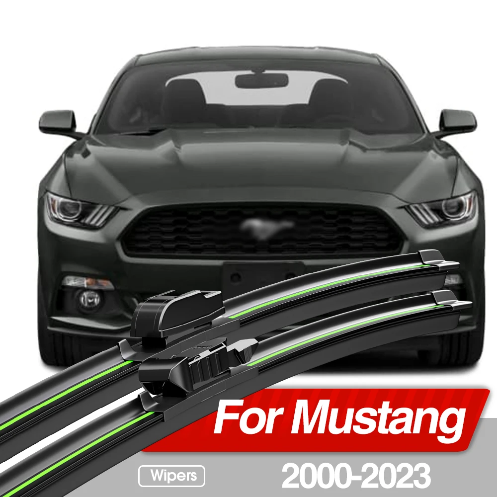 Para Ford Mustang 2000-2023 limpiaparabrisas delantero 2 uds accesorios de ventana de parabrisas 2001 2004 2005 2006 2007 2017 2010