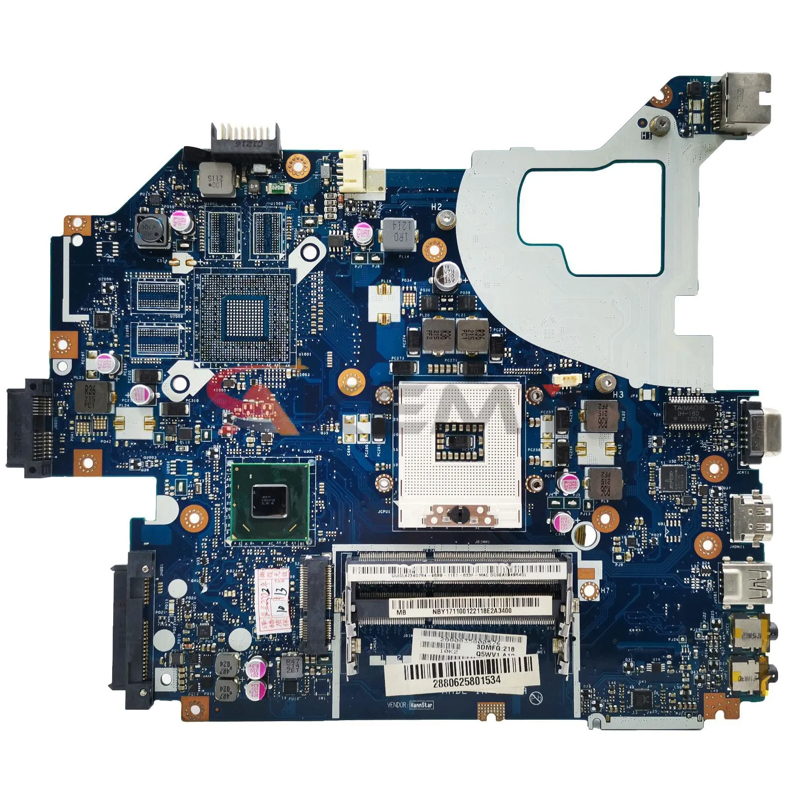 Q5WVH LA-7912P Mainboard For Acer E1-531 E1-571G V3-571G V3-571 gateway NV56R Laptop motherboard NBY1111001 HM76 DDR3