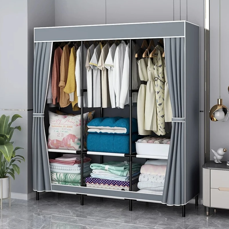 Dressers Sliding Wardrobes Metal Corner Foldable System Wardrobes Portable Cheap Muebles Para El Hogar Kids Bedroom Furniture