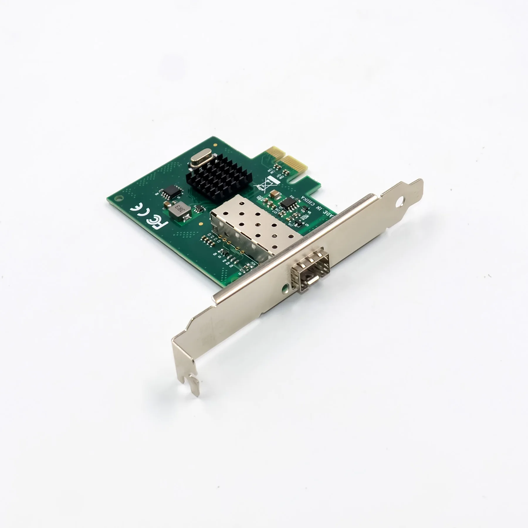 Factory price wholesale SFP PCIe Single Port Server Gigabit Fiber Network Card Computer Desktop BCM5720