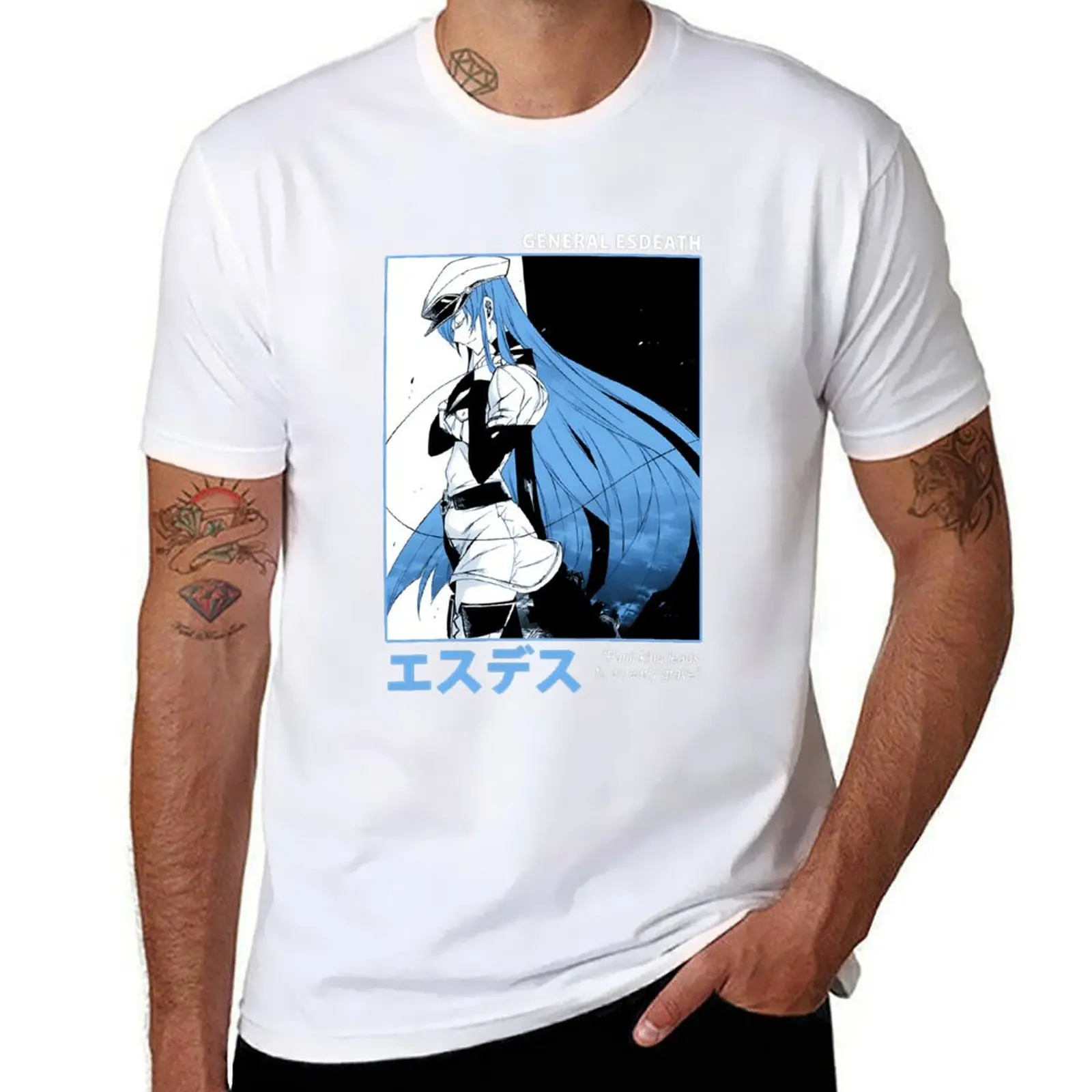 

fanart Esdeath T-Shirt Soft Lightweight Cotton T-Shirt