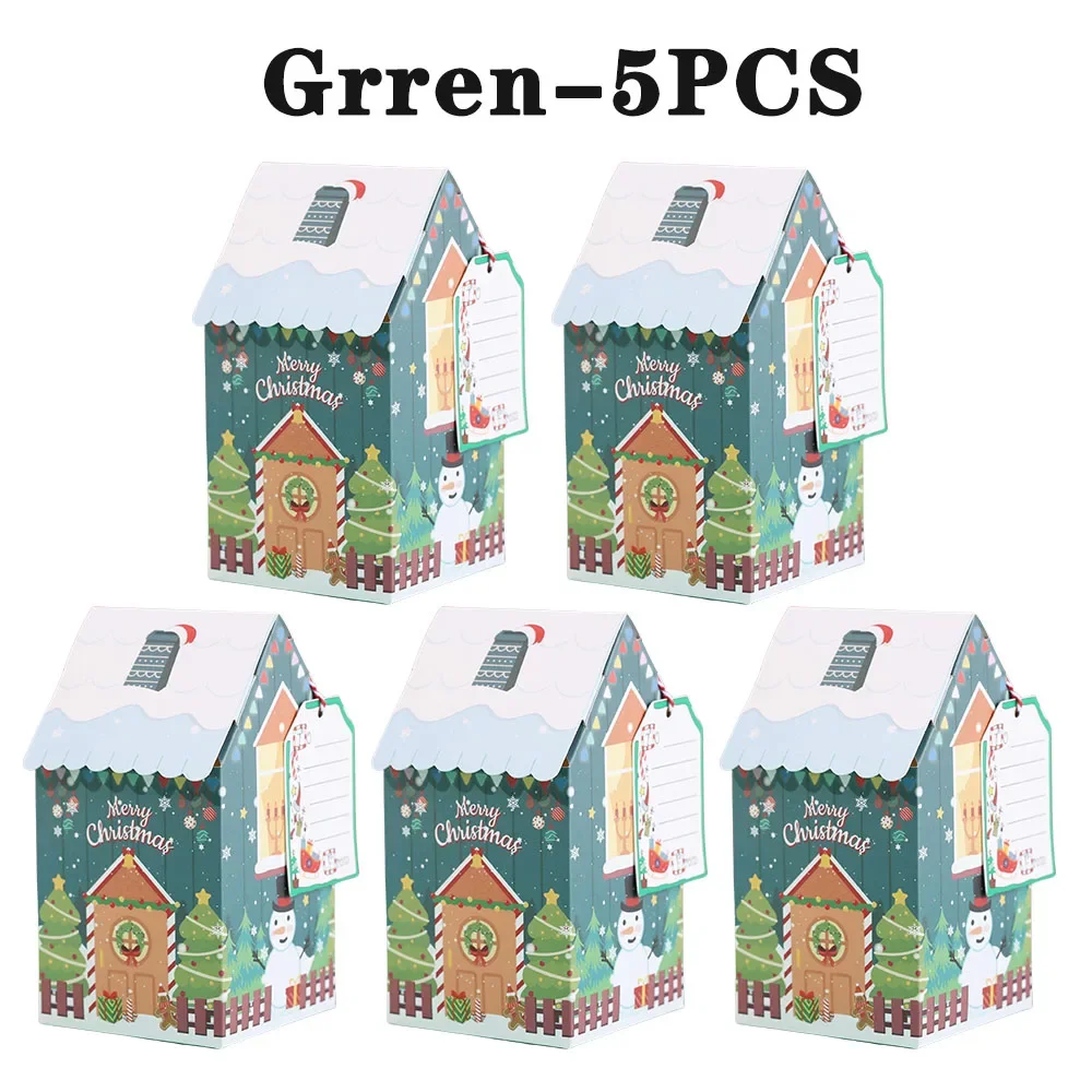 Christmas House Shape Candy Gift Box