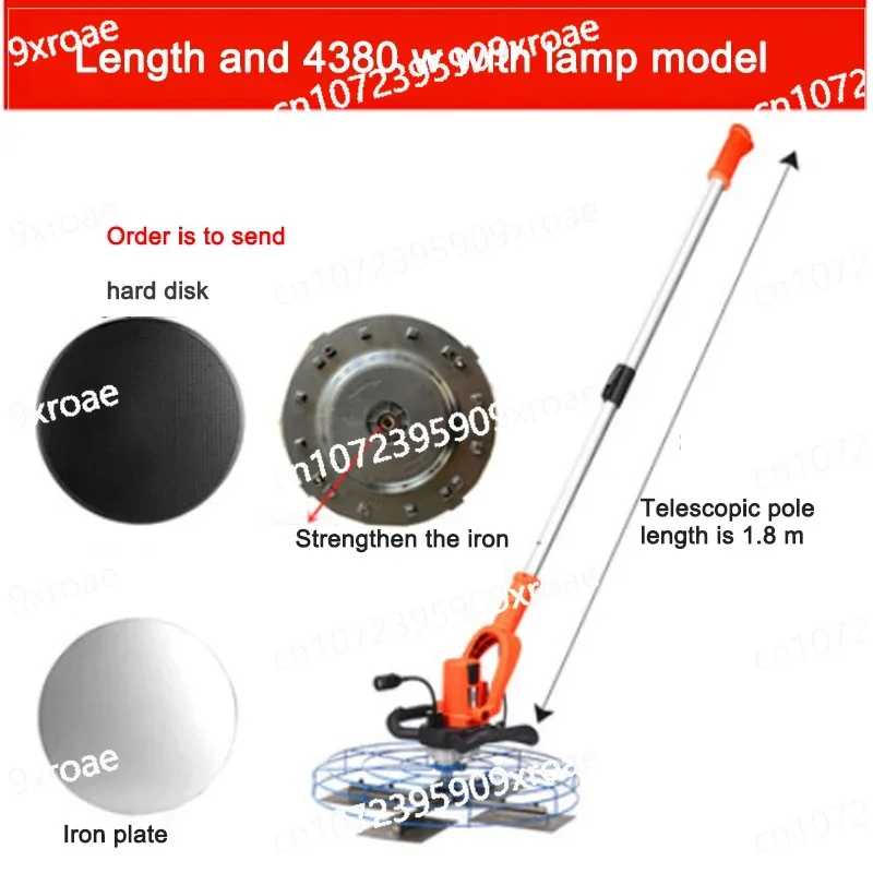 

4380W Electric Concrete Trowel Floor Grinding Sanding Tool with Blade Collector LED Lighting for Road Bridge Construction