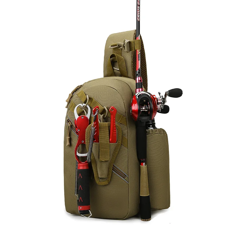 Chikage-bolsas de pecho tácticas de camuflaje de alta calidad, bolsos multifuncionales para pesca, caza, deportes al aire libre, escalada, Camping, bolso de hombro