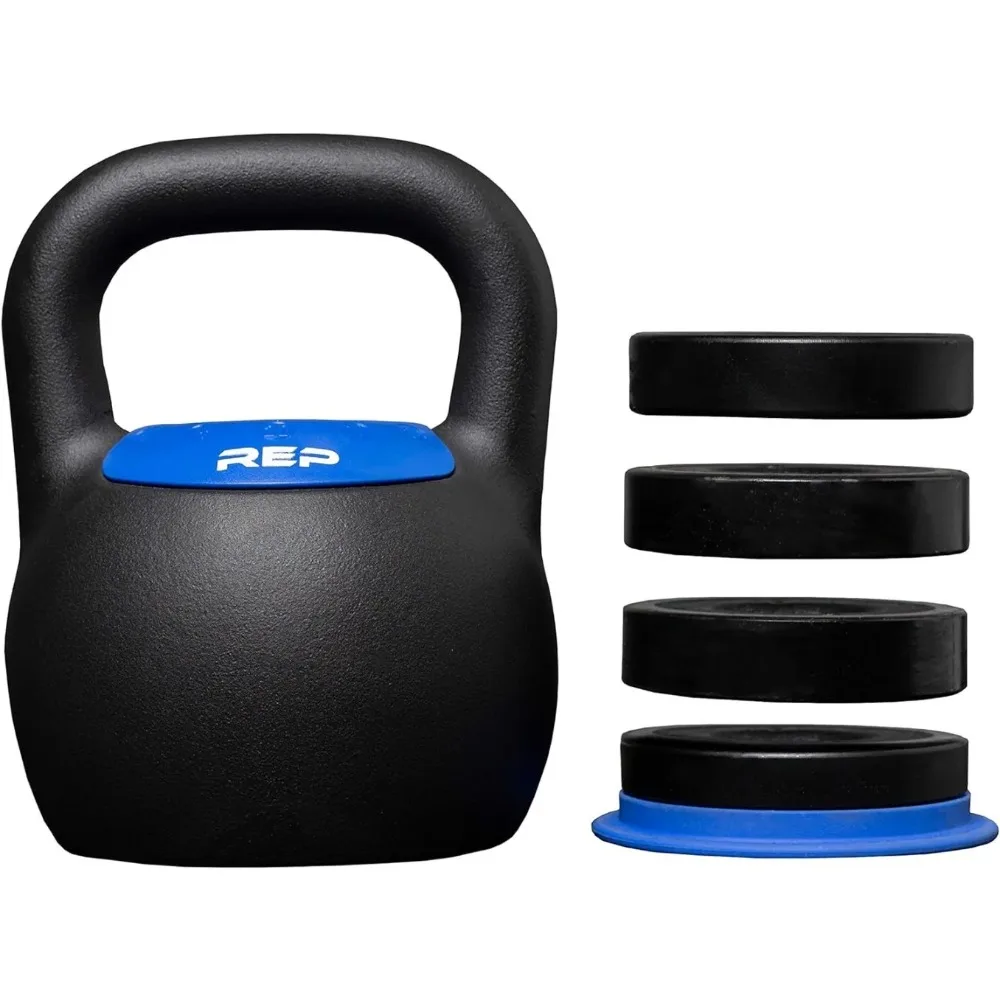 Adjustable Kettlebell with Matte Powder Coating – Quickly Select From Multiple KG or LB Weight Options for HIIT