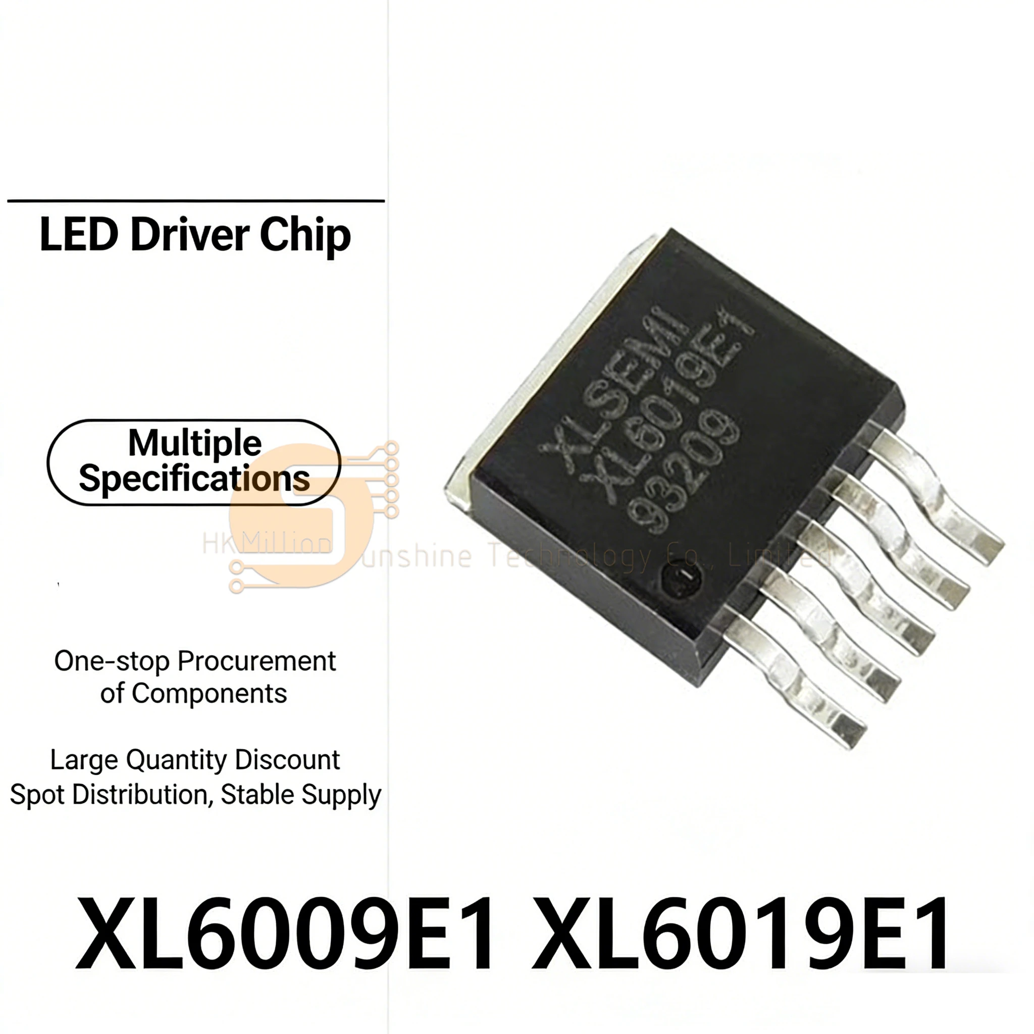 10pcs XL6009E1 XL6019E1 XL6009E XL6019E XL6009 XL6019 CI Conversor Boost 60V Switch Current TO-263-5L Novo Original Em Estoque