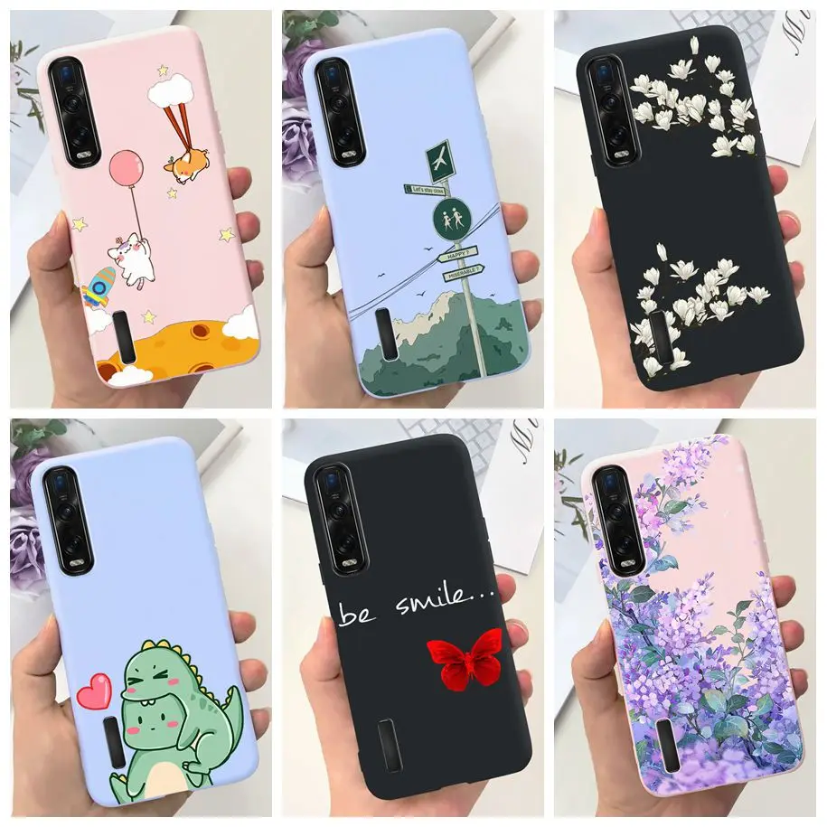 For OPPO Find X2 Pro Case Find X2 X 2 Pro CPH2025 Fashion Flower Silicone Cover Phone Cases For OPPO Find X2 Lite Neo X2Neo Capa