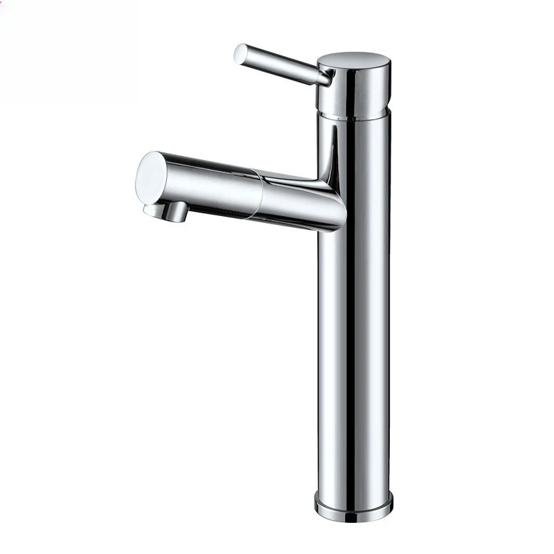 

Pull-out basin, faucet, all copper, white, hot and cold, single function