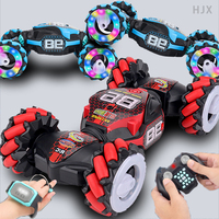 2022 New Rc Stunt Car Remote Dual Control Vehicle Watch Gesture Sensor Electric Toy Gift for Kids Boys Drift 2.4GHz 4wd Rotation