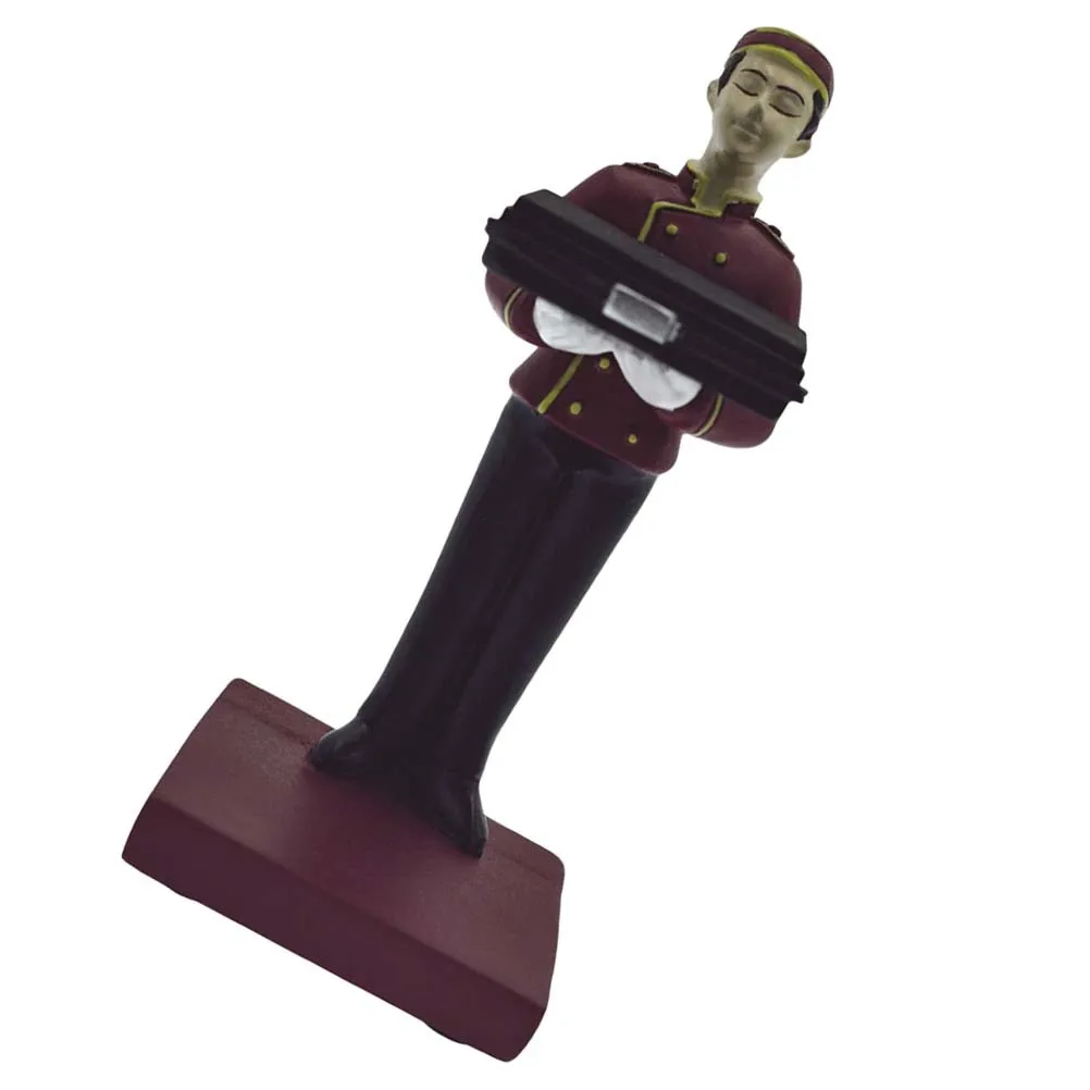 1Pcs Watch Rack Waiter Shaped Resin Premium Watch Holder Home Store Office Display Rack Unique Creative Dark Red