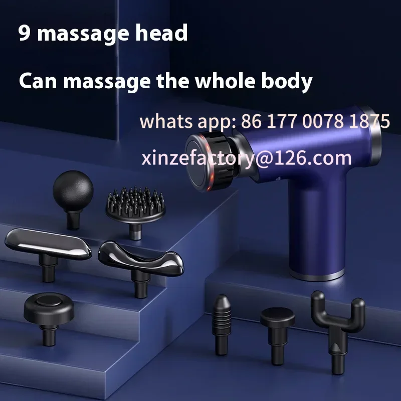 Customizable Electric Massage Gun with Heat & Cold Head Pocket-Sized Deep Tissue Fascia Gun Portable Percussion Small&Quiet view 5
