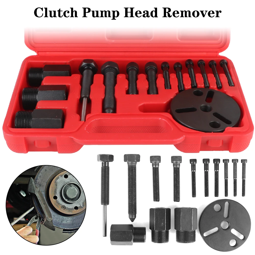 

Car Air Conditioning Kits 14pcs Compressor Clutch Remover Tool Compressor Remover Installer Puller for Cars FS6, C171, 6P & 148