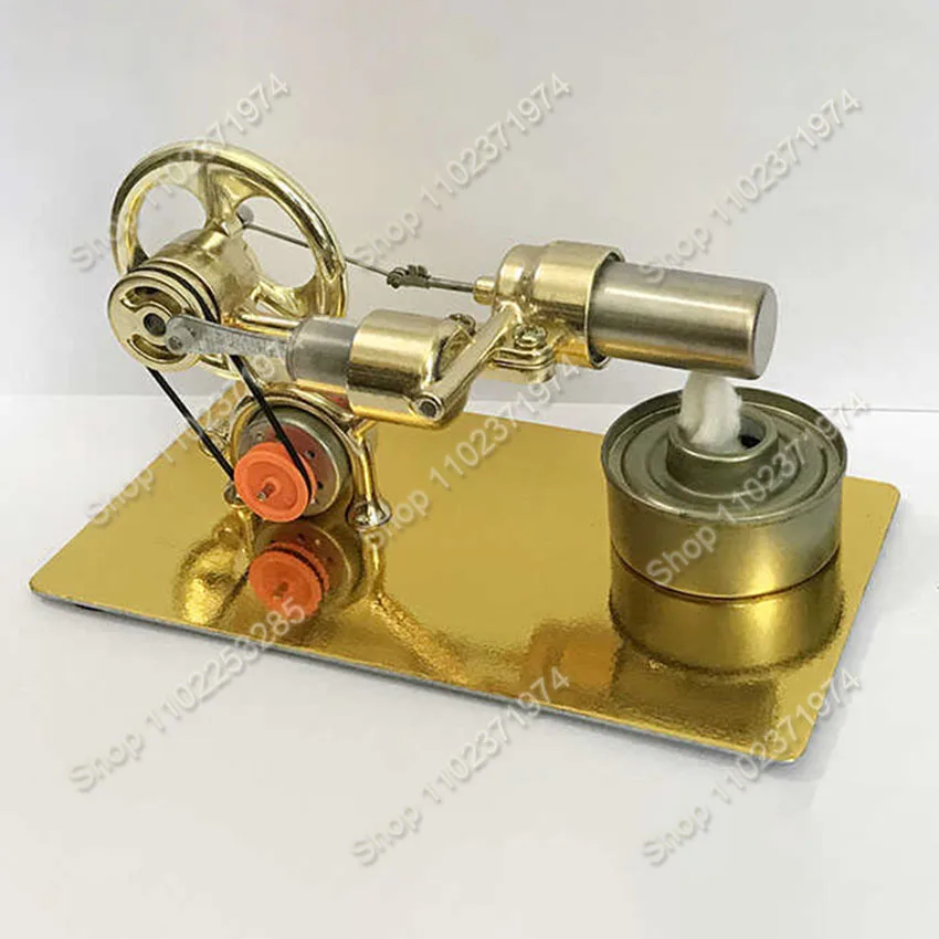 Mini-Stirlingmotor mit externer Verbrennung, experimentelles Modell, Motor, Generator, Motor, Physiksammlung, wissenschaftliches Experiment