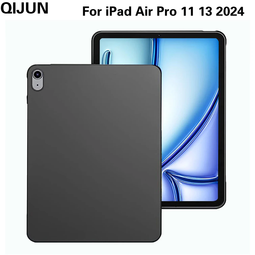 2024 New Silicon Case for iPad Pro 11 13 2024 Tablet PC Cover for iPad Air 11 13 2024 Protective Cover