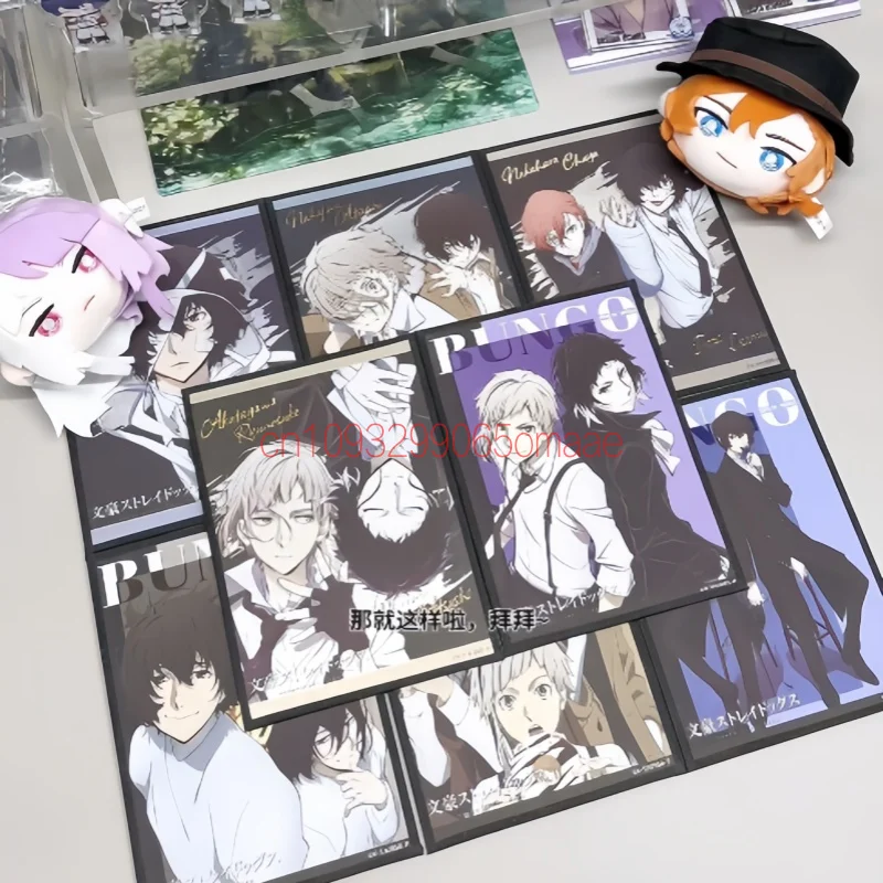 Goodsfun Original Bungo Stray Dogs Blind Box Square Badge Dango Doll Keychain Die Cut Bookmark Shikishi Display Ornament Gifts view 2