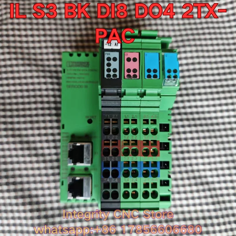 Second-hand IL S3 BK DI8 DO4 2TX-PAC PLC module function test is normal 2692380