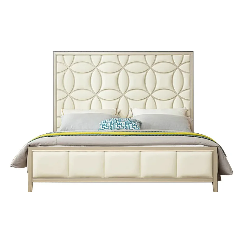 

Furniture, American style, light luxury, solid wood bed, modern, simple, master bedroom, double