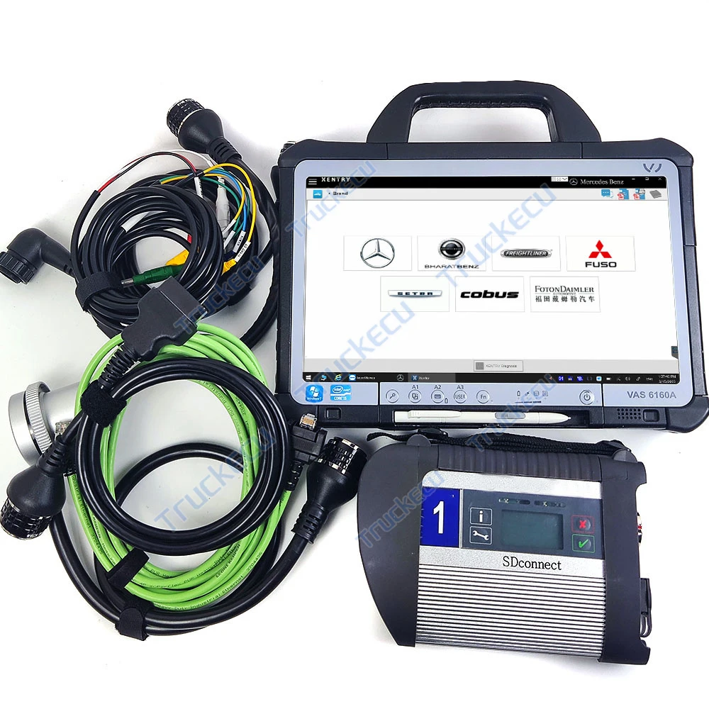 

CF-D1 Tablet Full Chip SD Connect Multiplekser DOIP Xentry для BENZ Truck Car Canter Diagnostic Kit для MB Star C4