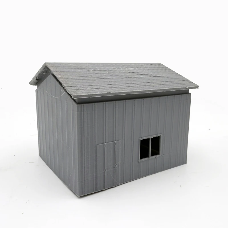 1/87 schaal simulatie huis model magazijn gebouw model 3D-printen plastic miniatuur huis Ho schaal trein spoorwegindeling