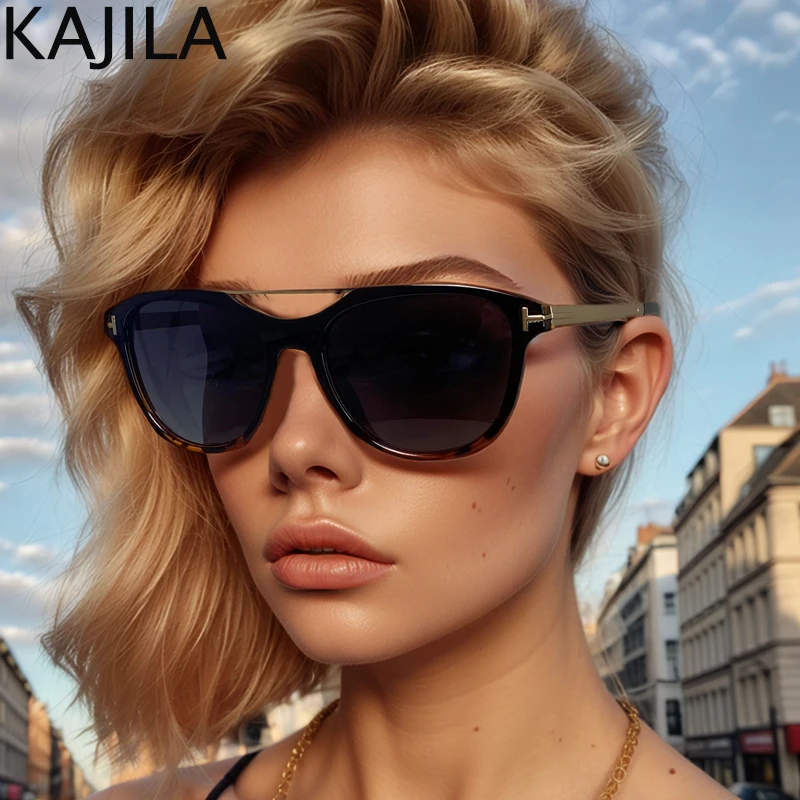 Vintage Square Sunglasses Men Women 2024 Luxury Brand Classic Metal Frame Shades Eyewear For Male Double Beam Sunglass UV400