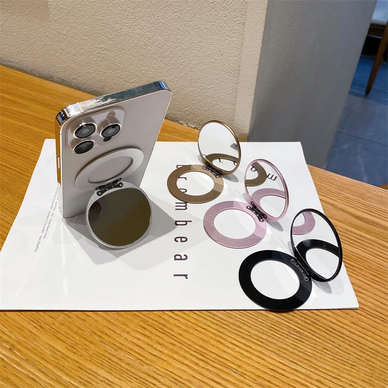 

Mirror Bracket Folding Paste Phone Holder Angle Adhesive Paste Rack Support Finger For Universal Phone Grip Stand Makeup Mirror