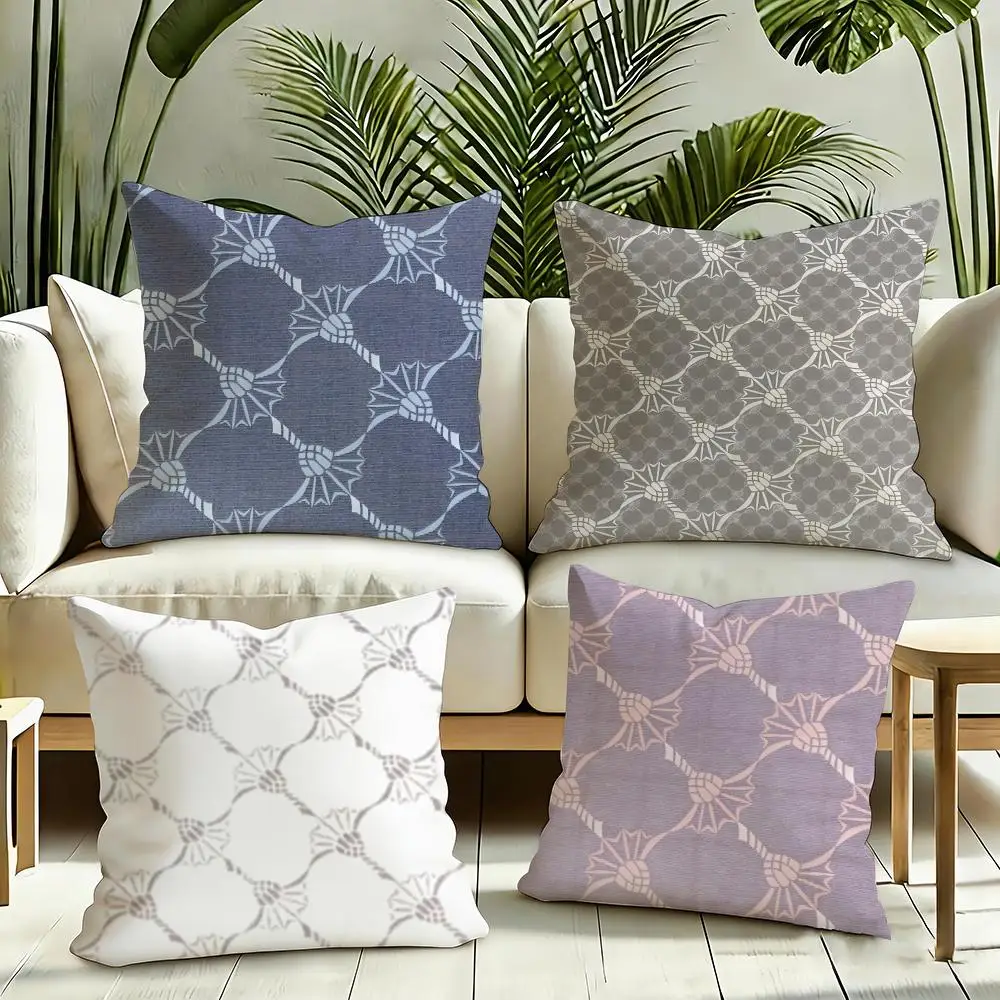 Custom J-Joops Cool Cushion Cover Silky Short Plush Invisible Zipper Dustproof Sofa Pillow Case for Home Decor