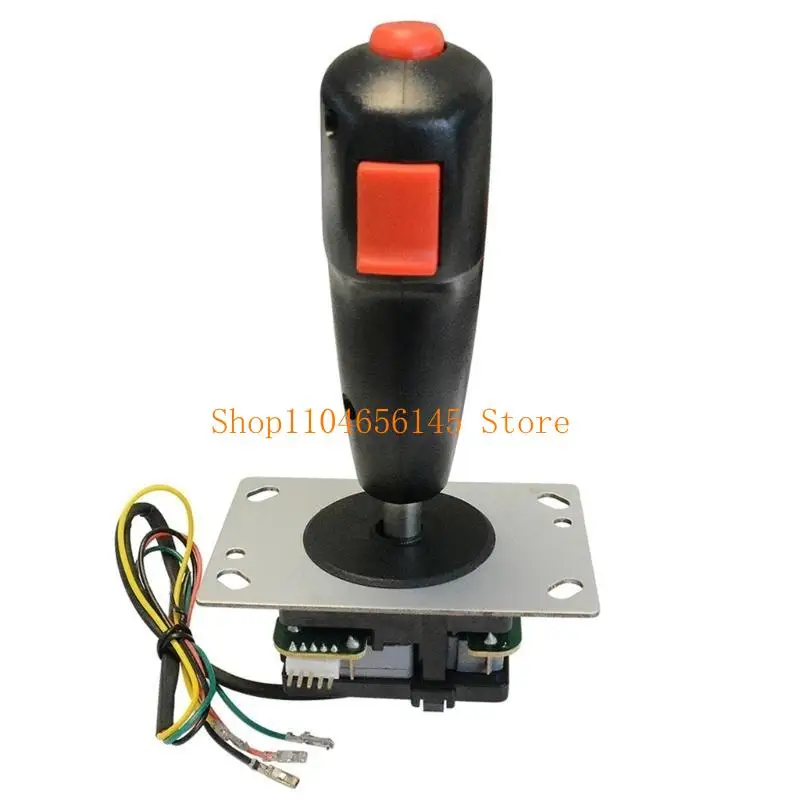 

Джойстик-триггер с вибрацией Flight Stick, красная верхняя кнопка огня, 8-позиционное управление направлением, для VR-аркадных игровых автоматов, стрельбы, DIY