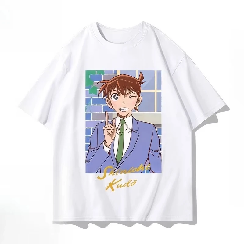 

Anime Conan Joint Short sleeved T-shirt Men's Summer New Style Couple Plain Sad Monster Casual Sports Comfortable Loose Top
