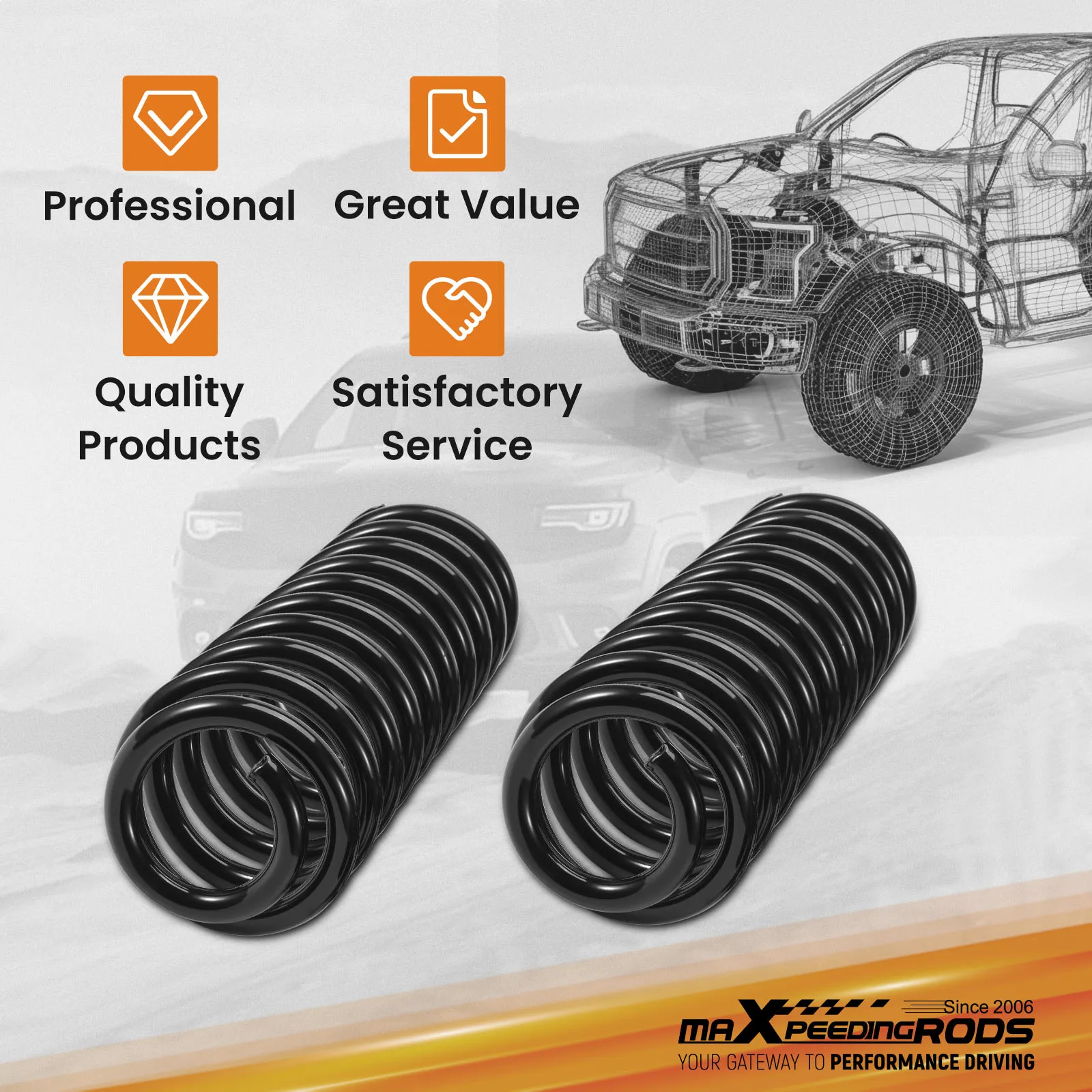 

3" Lift front lift spring for Jeep Cherokee XJ/ Jeep Comanchee MJ 1984-01