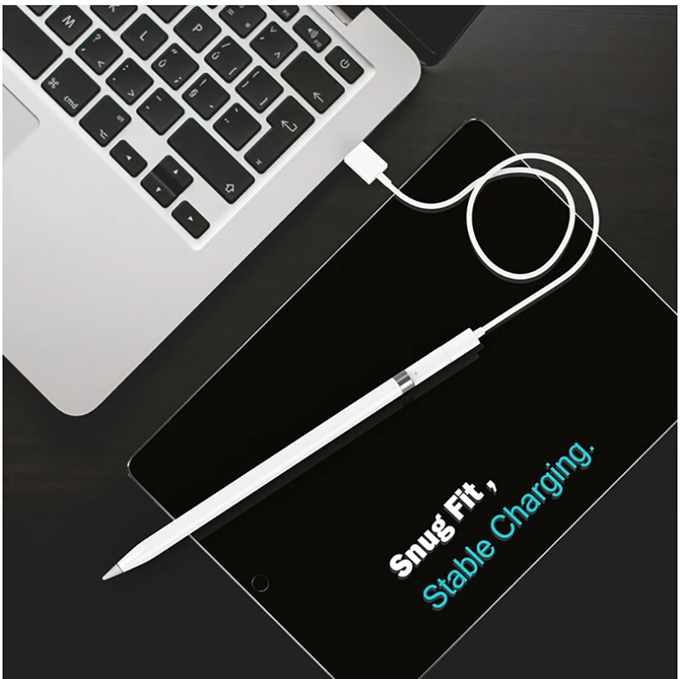 Anschluss Ladegerät für Apple Touch Pens Adapter Ladekabel Kabel für Apple iPad Stylus Bleistift Easy Charge Ladegerät Zubehör – Detail 6