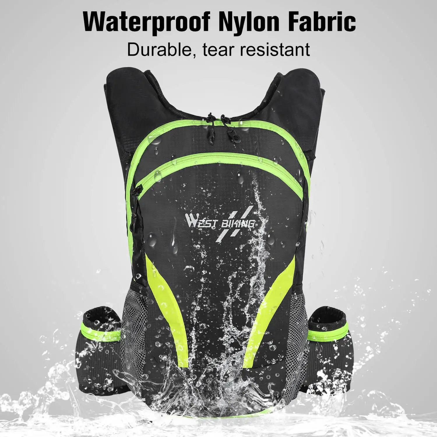 WEST BIKING 15L Bicycle Bag Water Bag Portable Outdoor Sport Cycling Climbing Pouch Hydration Backpack Mountain Bike Accessories