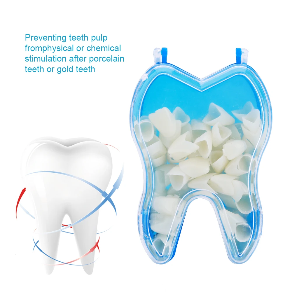 50 pz/scatola resina dentale corona temporanea corone anteriori denti veri riparazione corona sbiancamento denti materiali dentista accessorio Detal