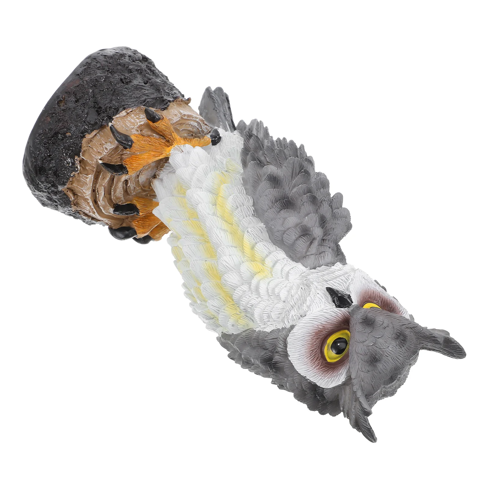 

Resin Owl Statue Lifelike Realistic Garden Yard Courtyard Porch Decor Waterproof Outdoor Use Birdthemed Design Exquisite