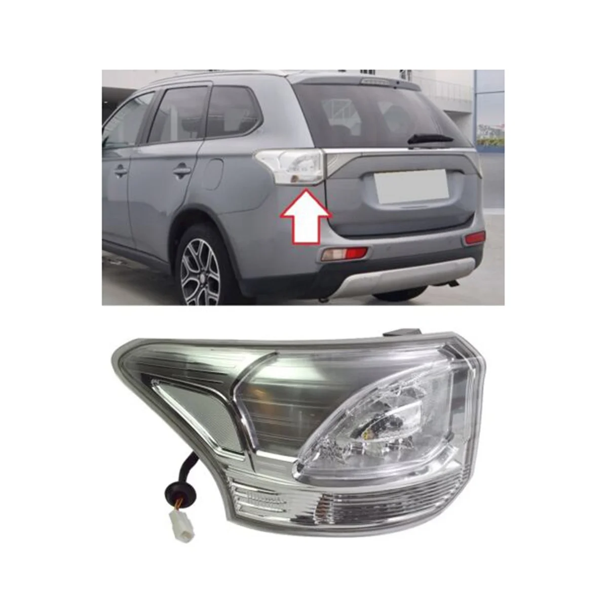 For Mitsubishi Outlander 2013 2014 2015 Rear Bumper Tail Light Brake Stop Turn Signal Fog Lamp LH