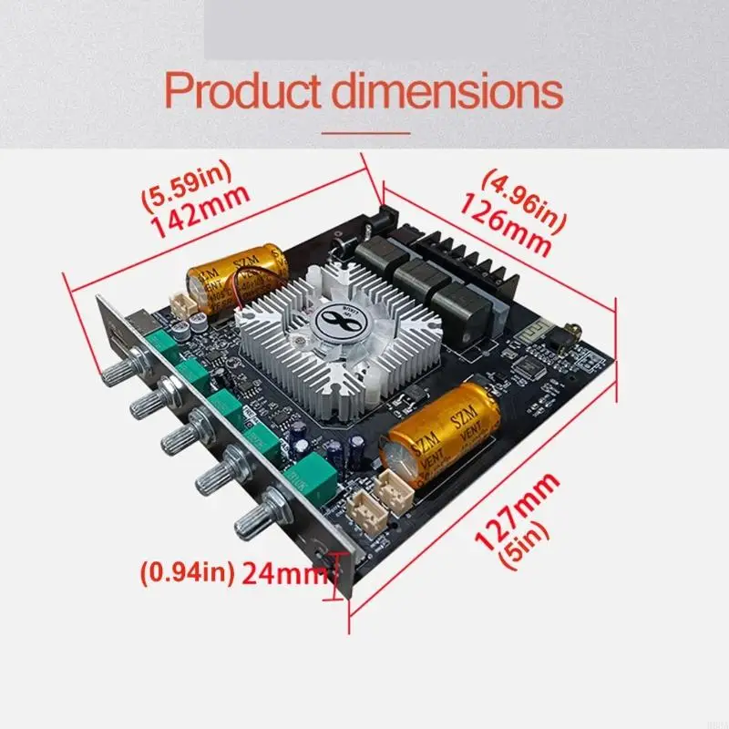 Modul Amplifier Daya Chip TDA7498ETR Kompatibel dengan 2.1 Saluran