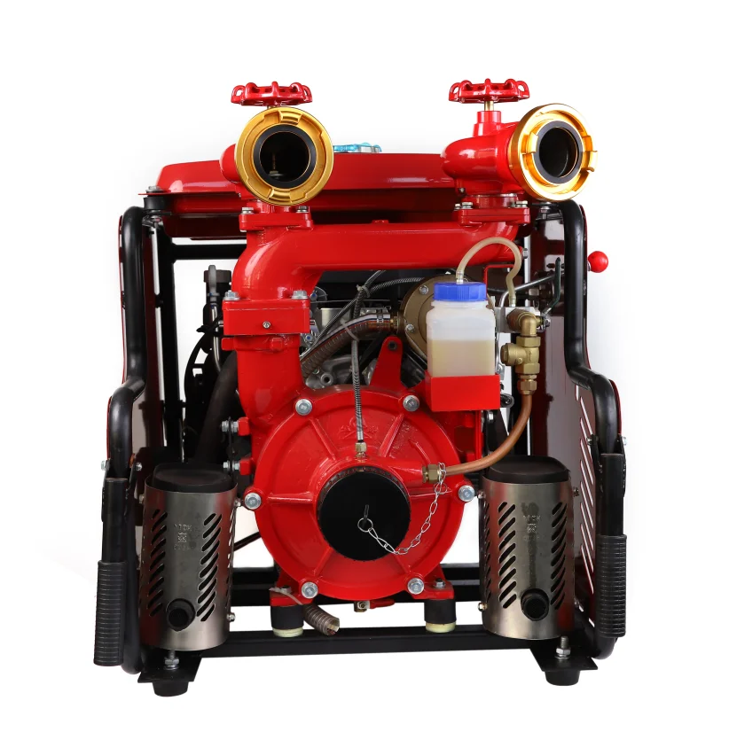 High pressure gasoline engine portable fire fighting centrifugal water pump for fire truck