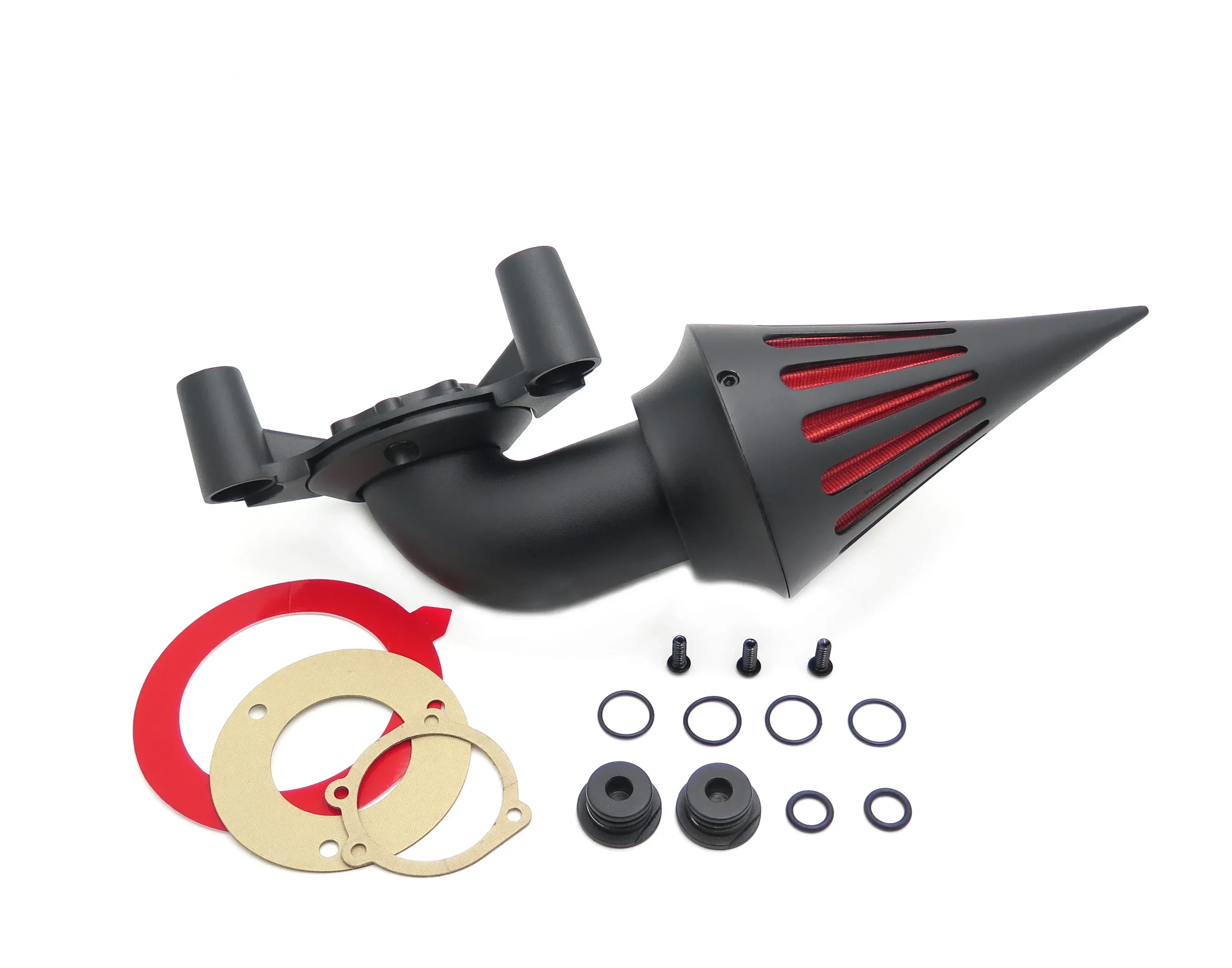 Motorcycle Chromed Spike Air Cleaner Filter For 2008-2017 Harley Dyna Touring Models