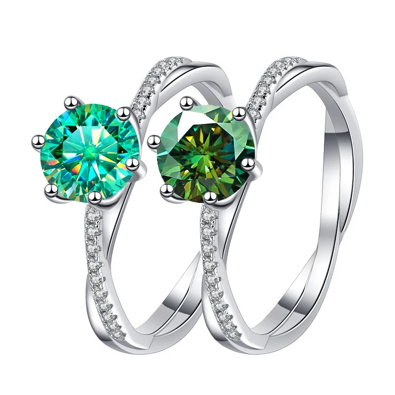 

Женское кольцо с муассанитом Green1ct, серебро S925, ювелирное изделие с имитацией бриллианта, подарок на день рождения или вечеринку. Подробная информация о товаре.