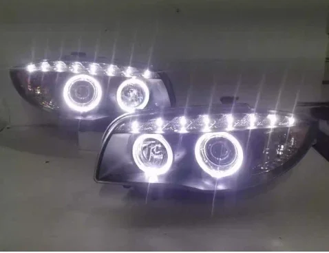 

Car Led Headlight for BMW 1 Series E87 Daytime Running DRL Angel Eyes headlamp Low High Beam