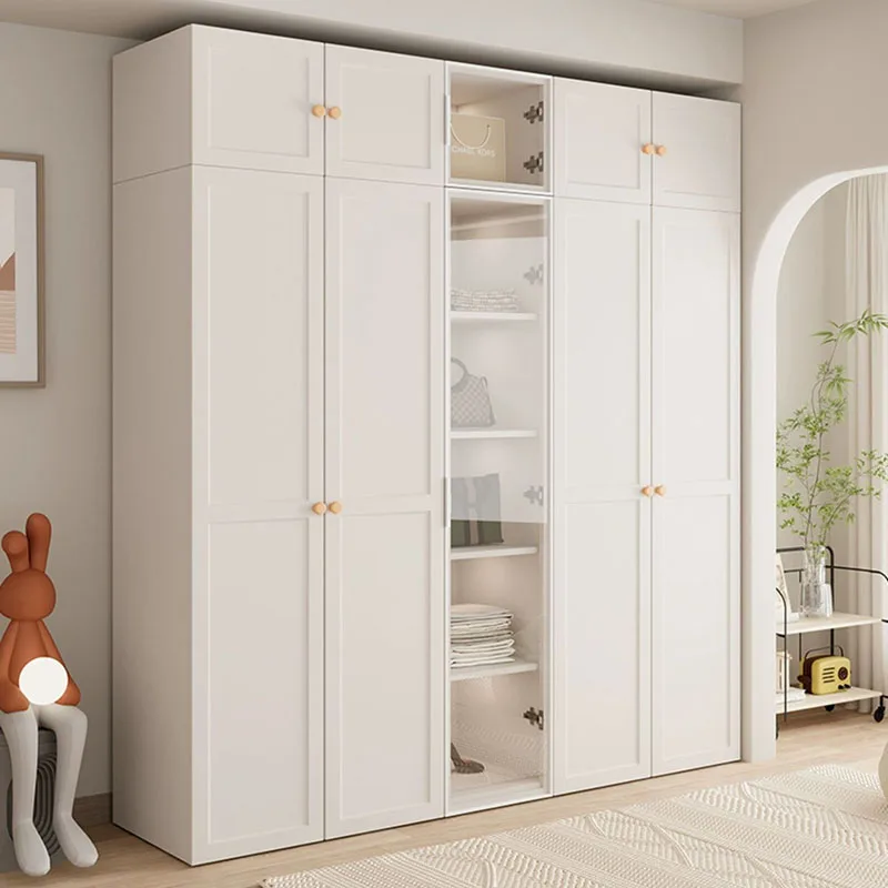 Aesthetic Full Size Wardrobe Clear Storage Wood Doors Drawers Wardrobe Closet Systems Cabinets Szafa Na Ubrania Furnitures