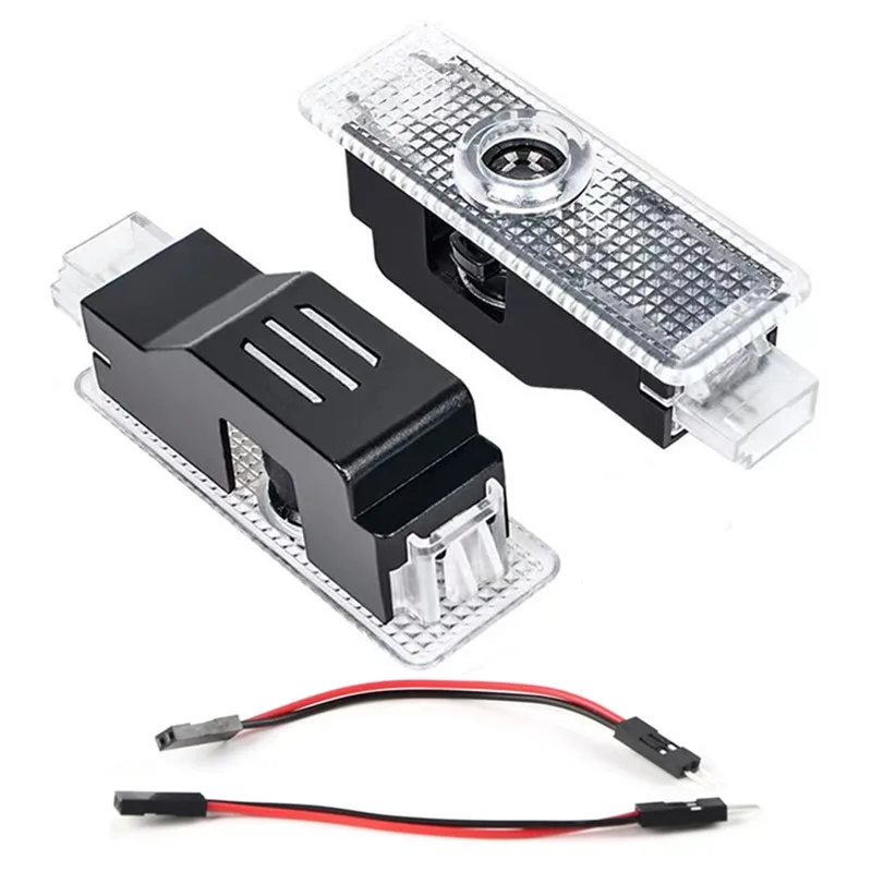 Projecteur de Logo de porte de voiture LED, 2 pièces, lumière de bienvenue pour BMW série 1 2 3 4 5 6 7 X1 X3 X4 X5 X6 X2 X7 F10 F15 F16 F20 F30 M M M3 M5