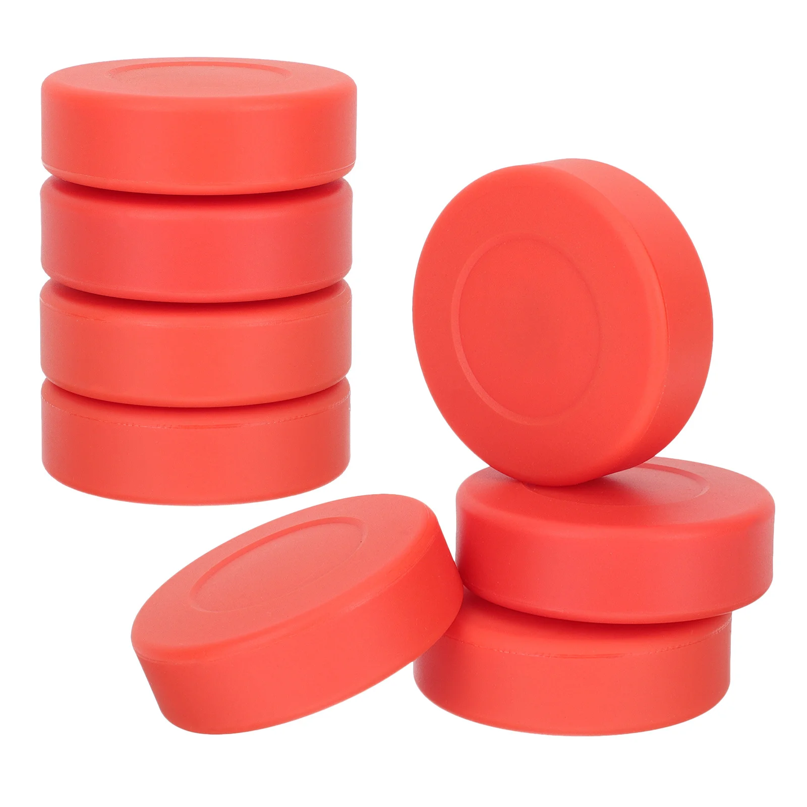 

8Pcs Hockey Pucks for Kids Adults Matte Ice Hockey Practice Balls PVC Training Equipment Bulk Set Party Bag Toys