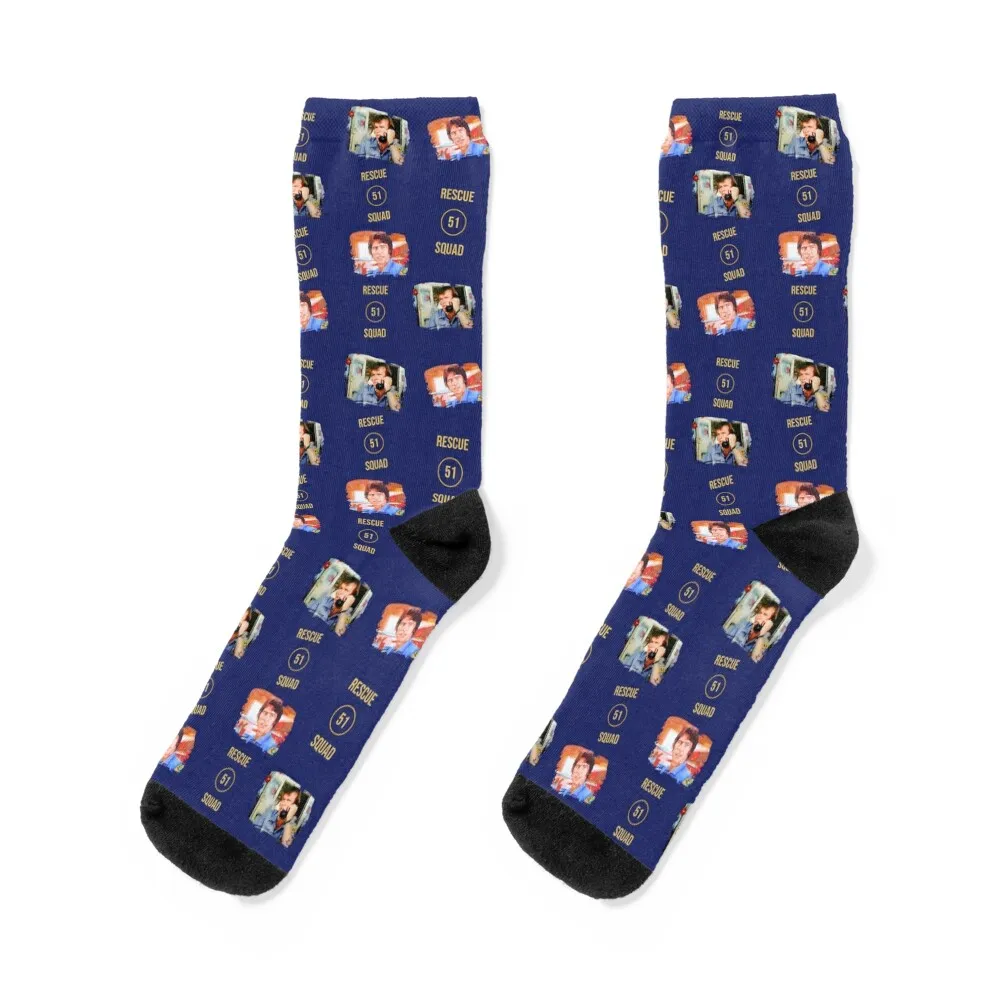 Emergency Rescue Squad 51 Roy and Johnny TV Show Dk Blue Socks valentine gift ideas kawaii Designer Man Socks Women's